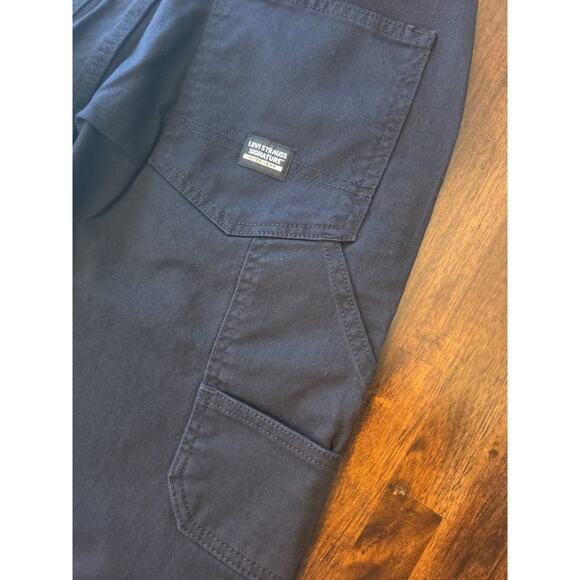 Levi Strauss Signature Workwear Men's 28x32 Black Canvas Utility Pants NWT - Picture 6 of 9